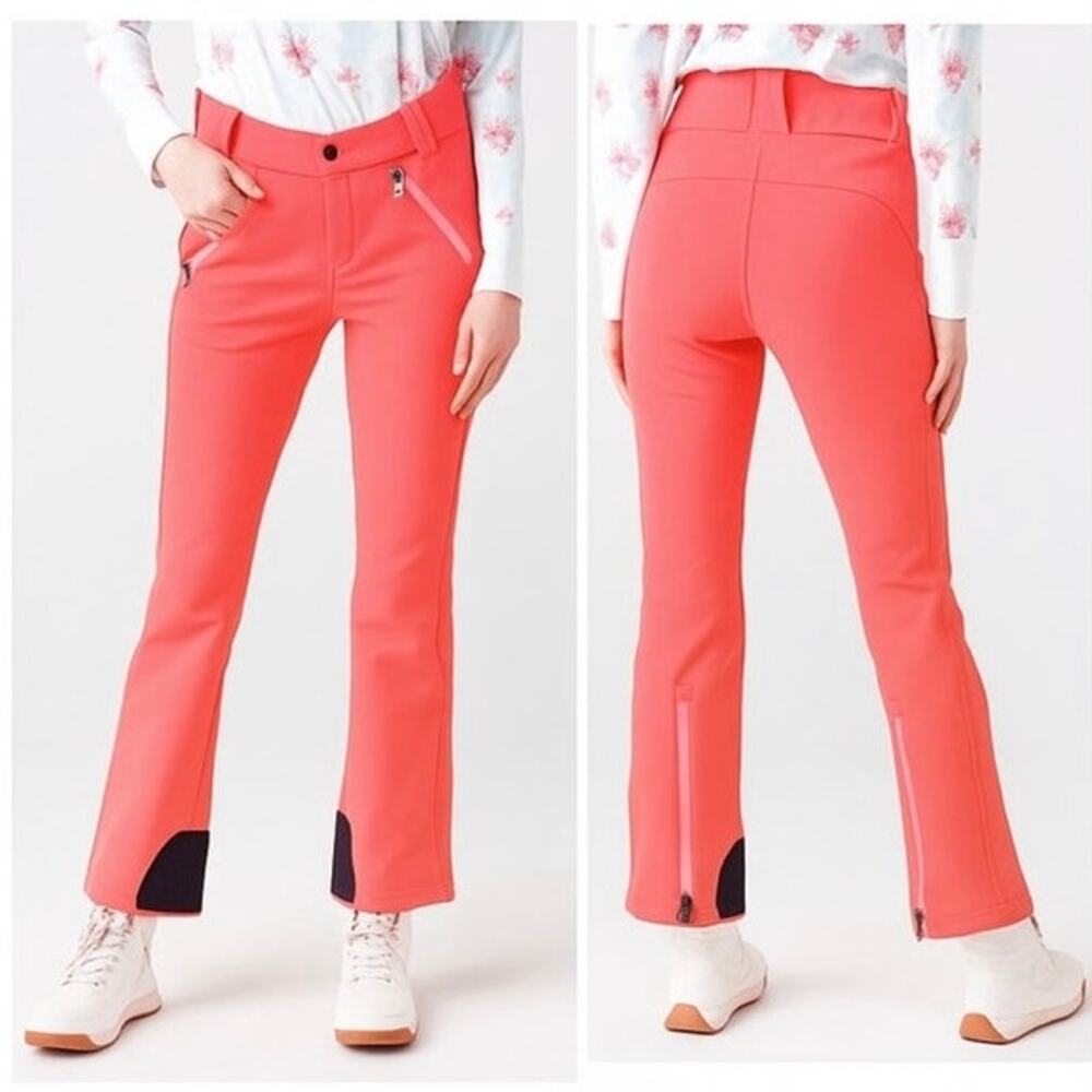 Bogner Coral Pink bonded stretch Ski Pants 14